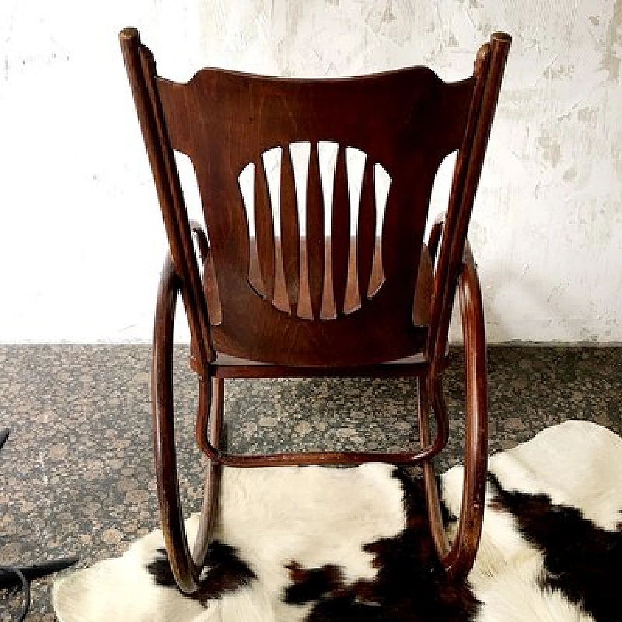 Wood child's rocking chair by Jacob & Josef Kohn, early 20th century 5