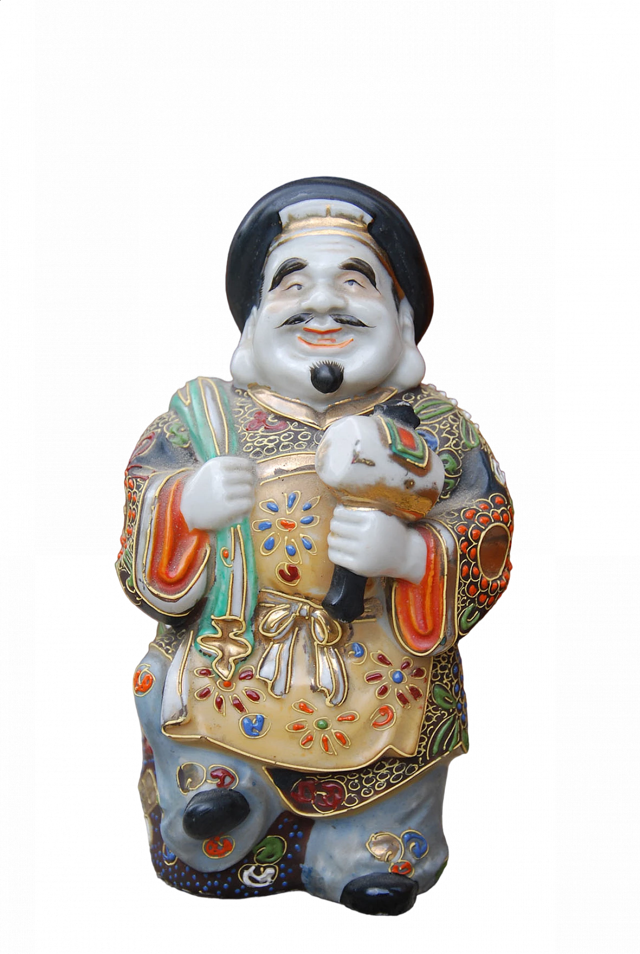 Japanese glazed porcelain Daikoku statuette, 1930s 6