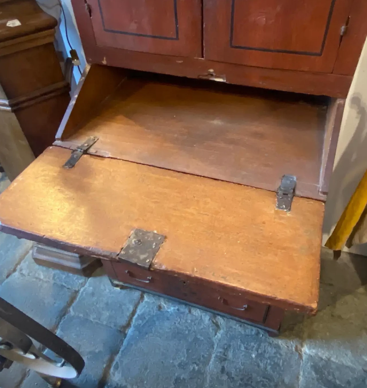 Sicilian hand-painted fir trumeau Louis XV, early 18th century 4