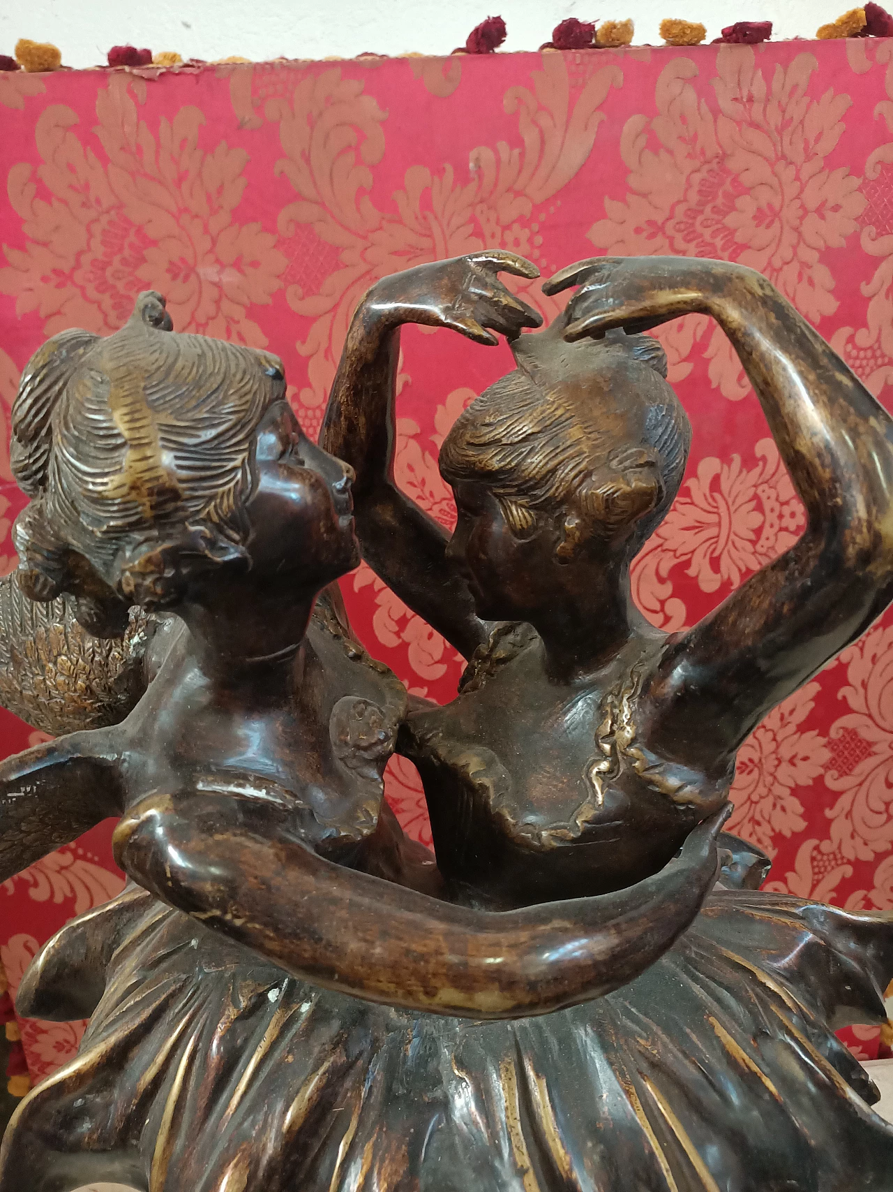 Scultura in bronzo di ballerine, inizio '900 1