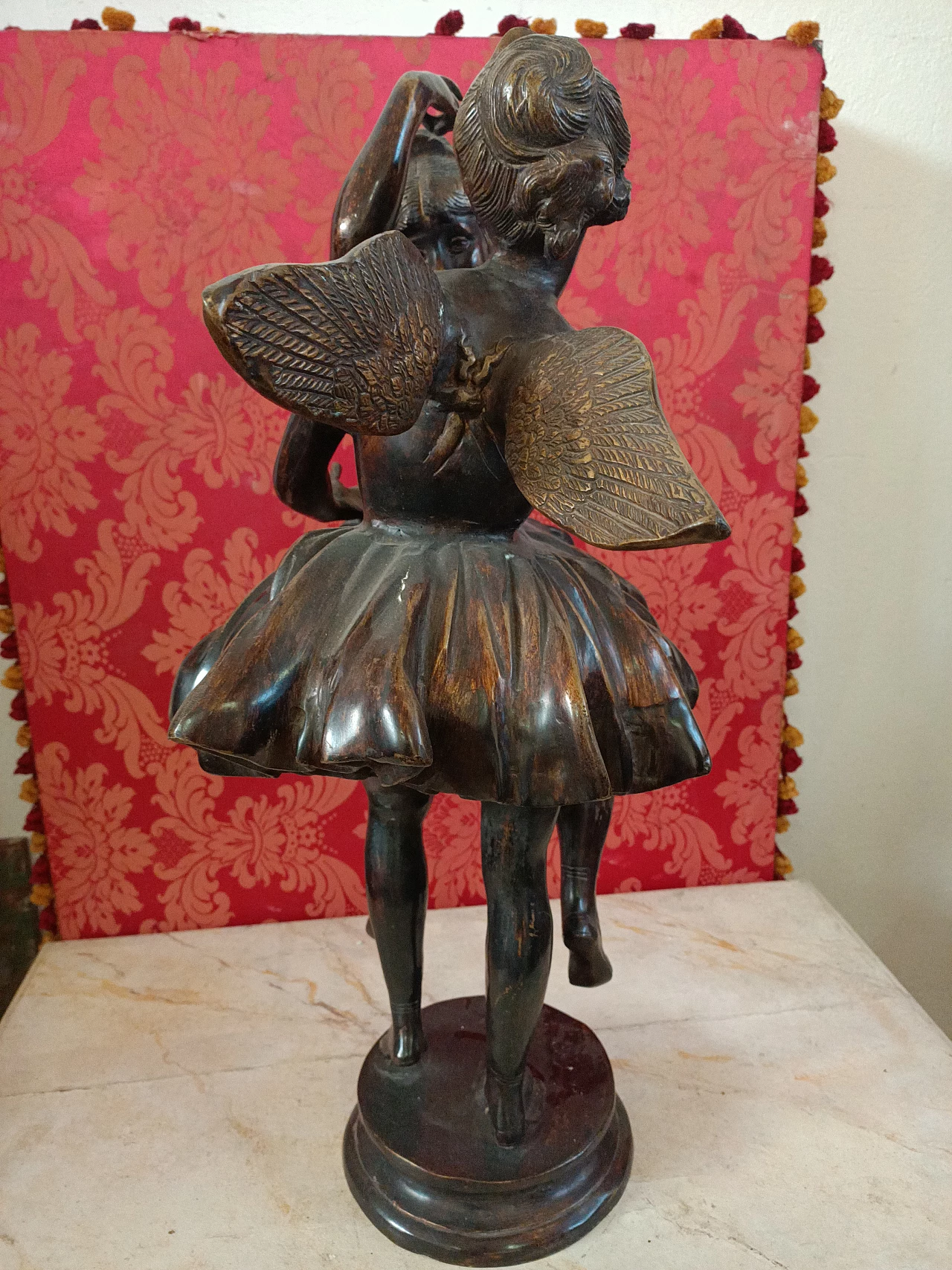 Scultura in bronzo di ballerine, inizio '900 3