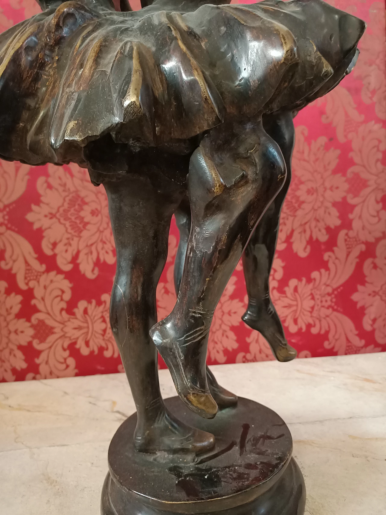 Scultura in bronzo di ballerine, inizio '900 4