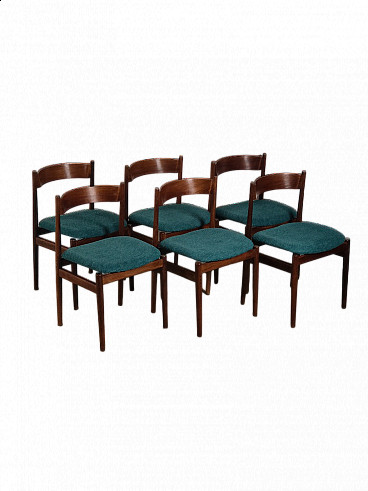 6 Chairs 107 by Gianfranco Frattini for Figli di Amedeo Cassina, 1960s