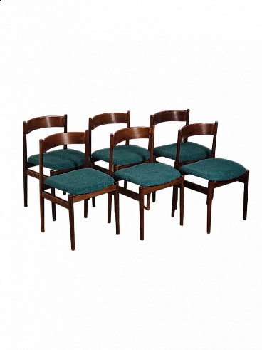 6 Chairs 107 by Gianfranco Frattini for Figli di Amedeo Cassina, 1960s