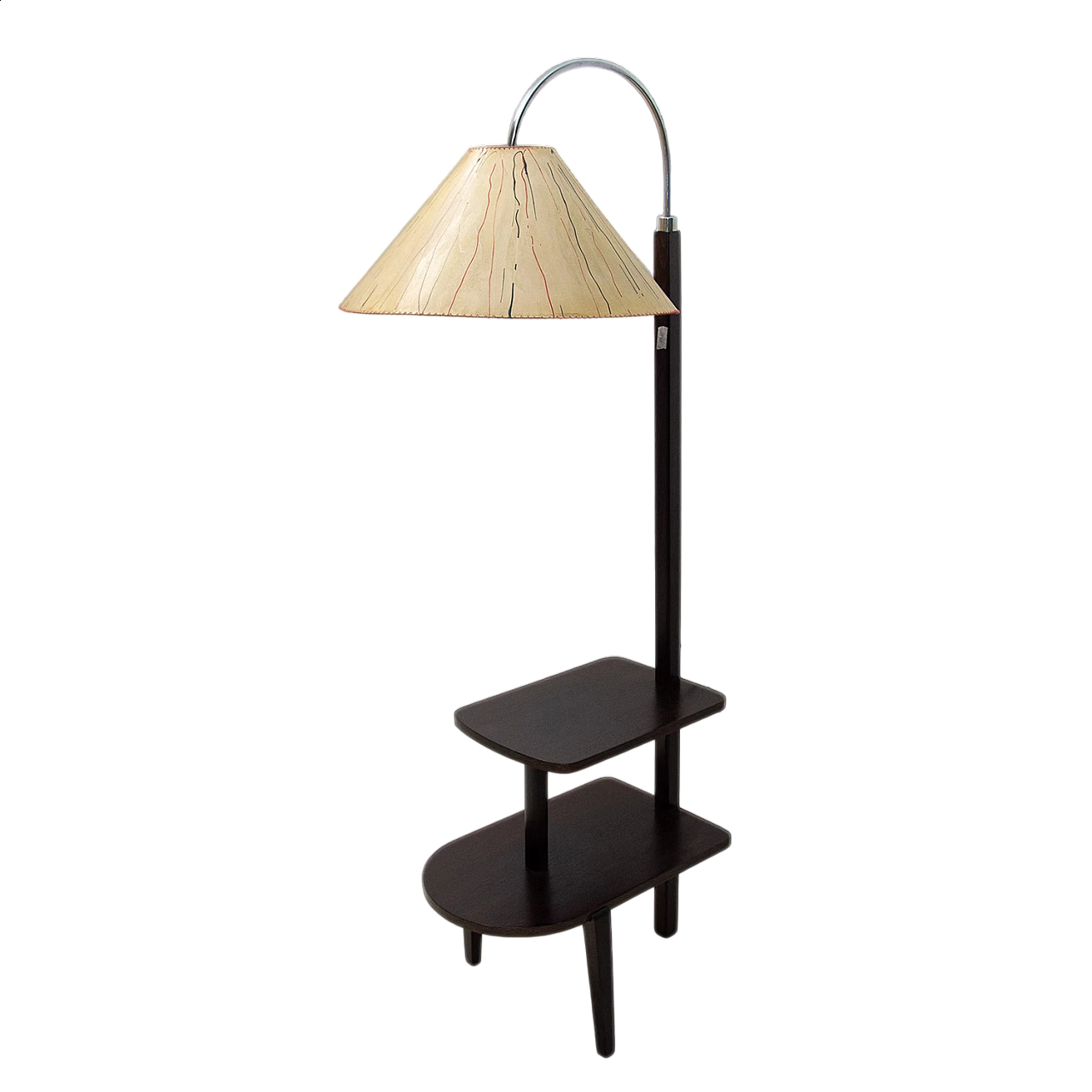 Lampada da terra D-623 con mensole di Thonet, anni '30 22