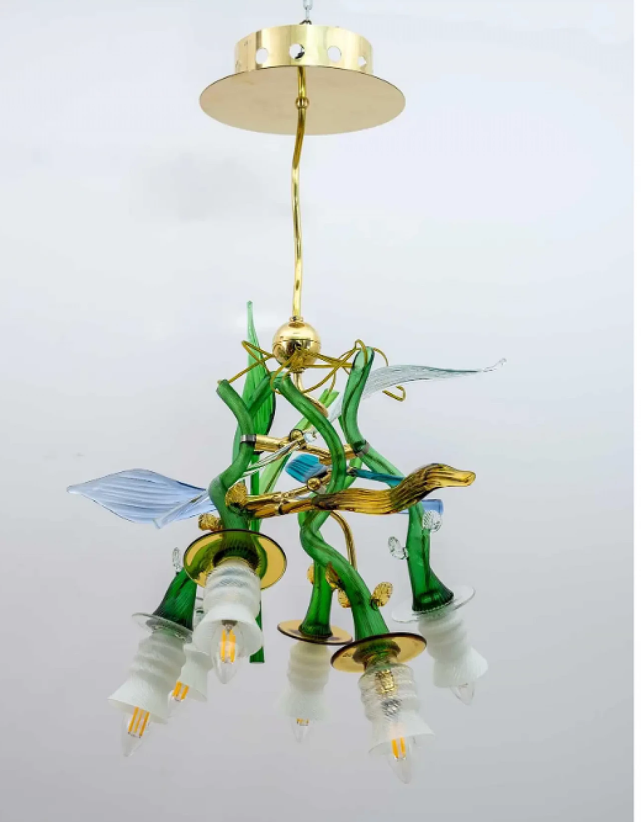 Bohemian crystal chandelier by Borek Sipek, 1980s 2