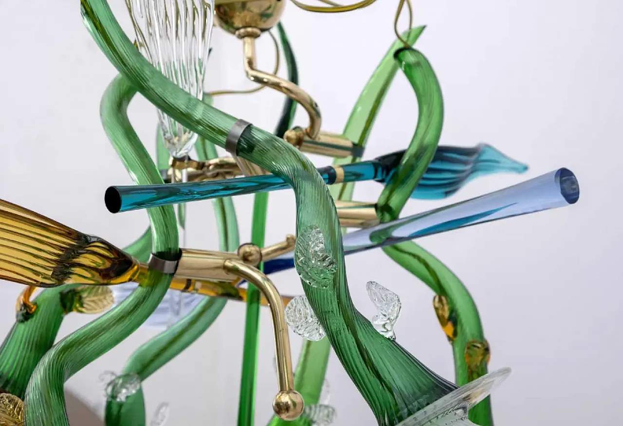 Bohemian crystal chandelier by Borek Sipek, 1980s 6