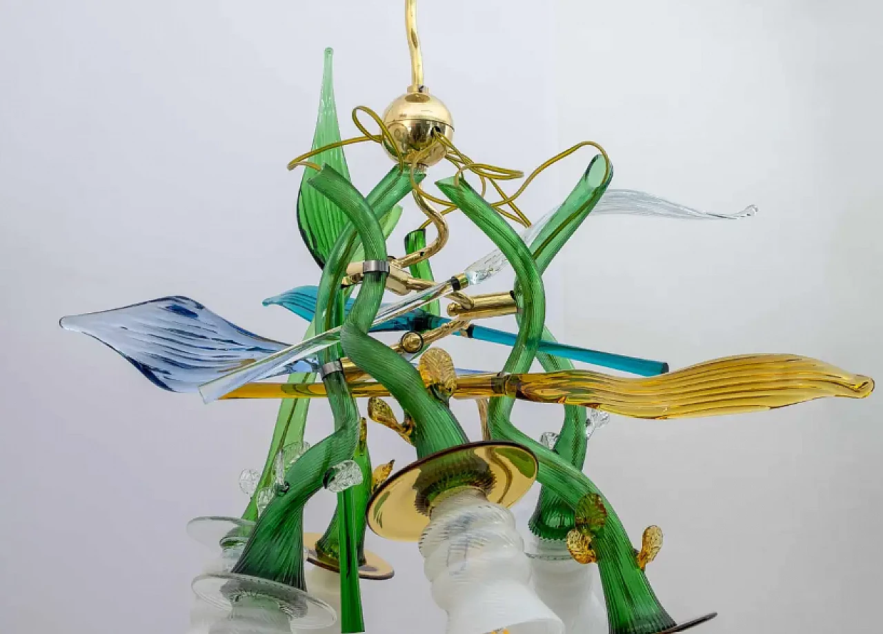 Bohemian crystal chandelier by Borek Sipek, 1980s 7