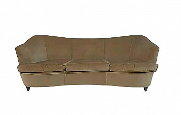 Beech and fabric sofa by Gio Ponti for Casa E Giardino, 1930s