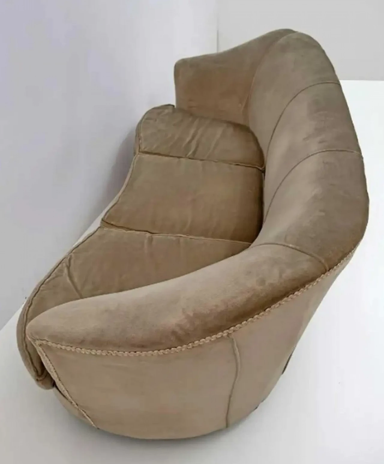 Beech and fabric sofa by Gio Ponti for Casa E Giardino, 1930s 5