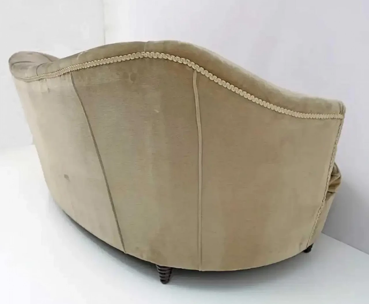 Beech and fabric sofa by Gio Ponti for Casa E Giardino, 1930s 7