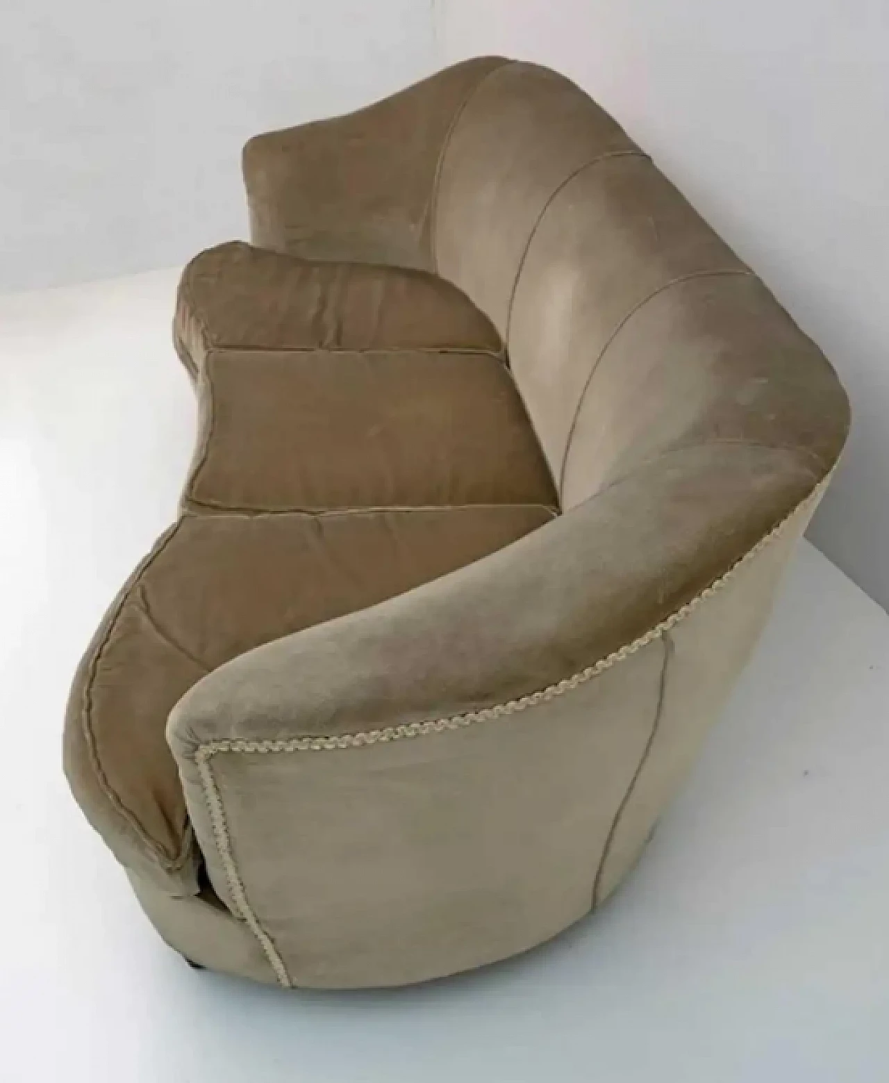 Beech and fabric sofa by Gio Ponti for Casa E Giardino, 1930s 8