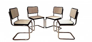 4 Cesca B32 chairs by Marcel Breuer for Alivar, 1980s