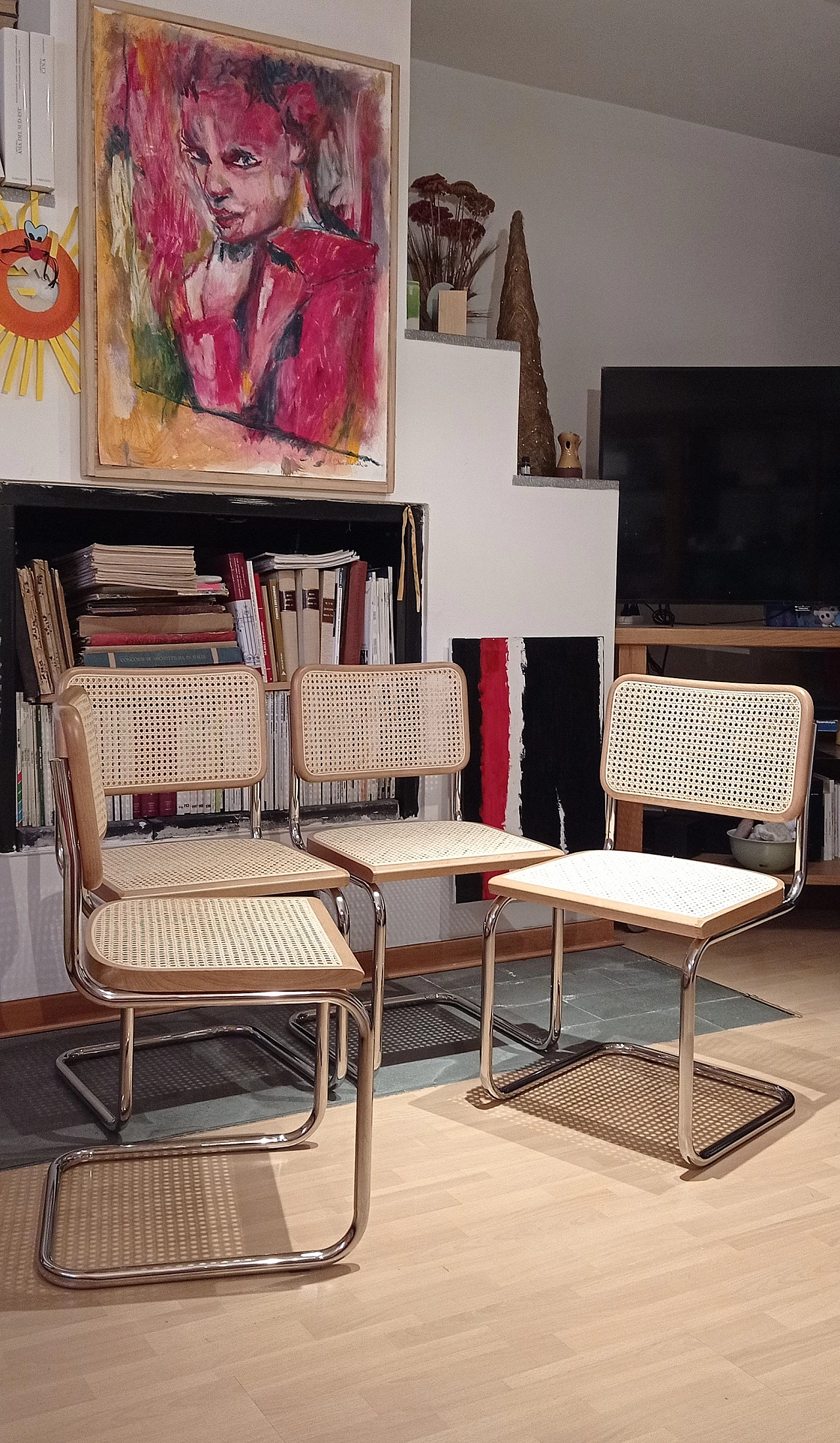 4 Cesca chairs by Marcel Breuer for MDF Italia, 1990s 216