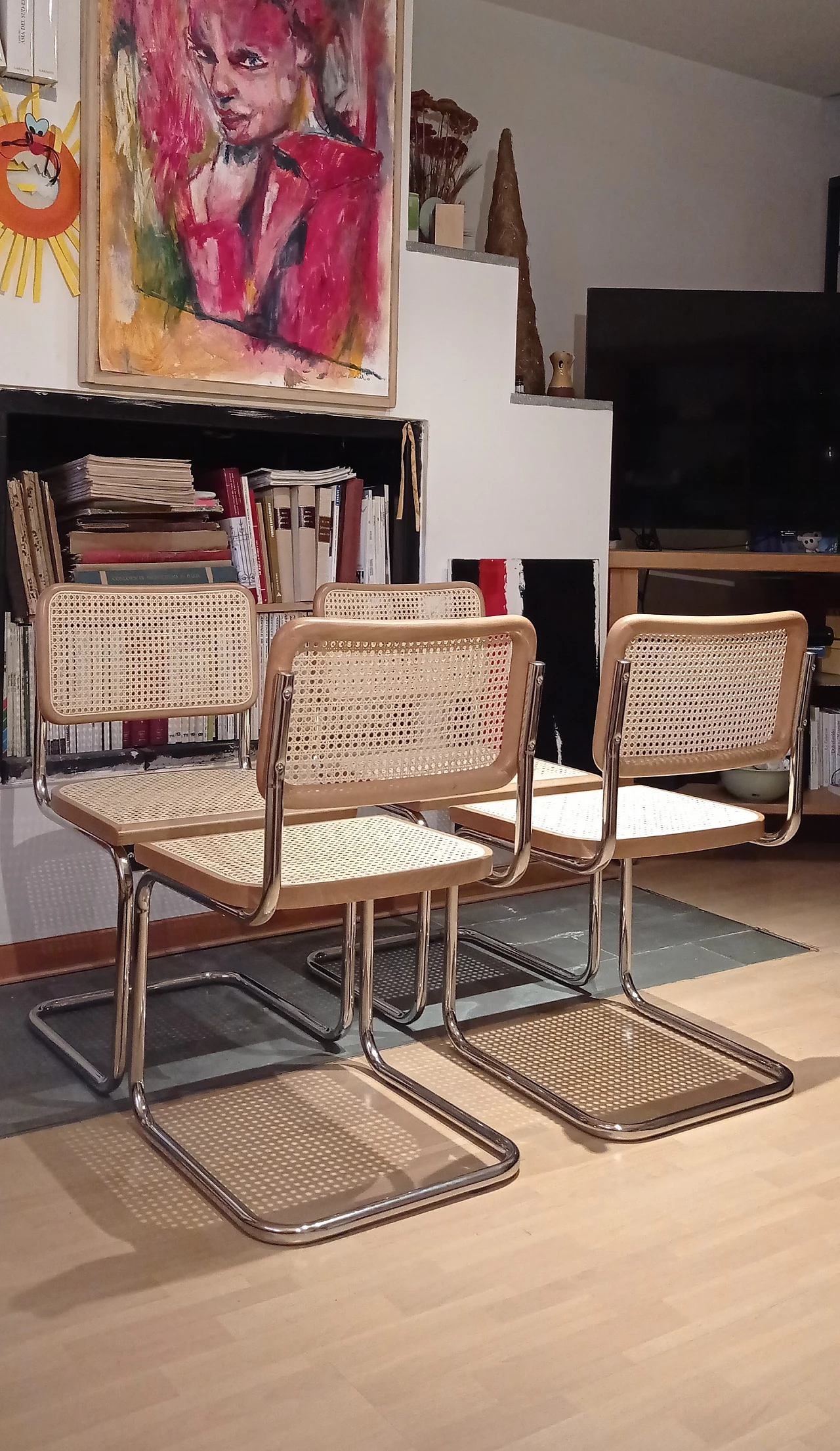 4 Cesca chairs by Marcel Breuer for MDF Italia, 1990s 218