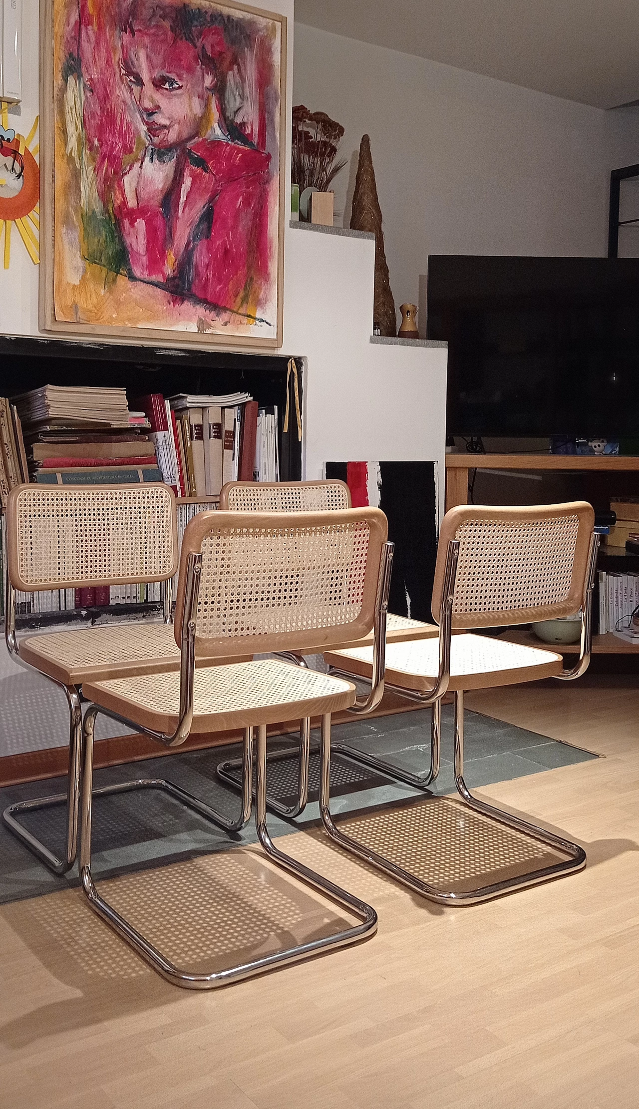 4 Cesca chairs by Marcel Breuer for MDF Italia, 1990s 220