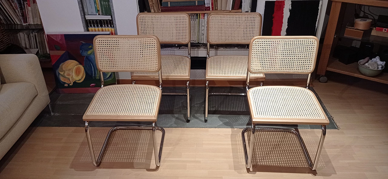 4 Cesca chairs by Marcel Breuer for MDF Italia, 1990s 225