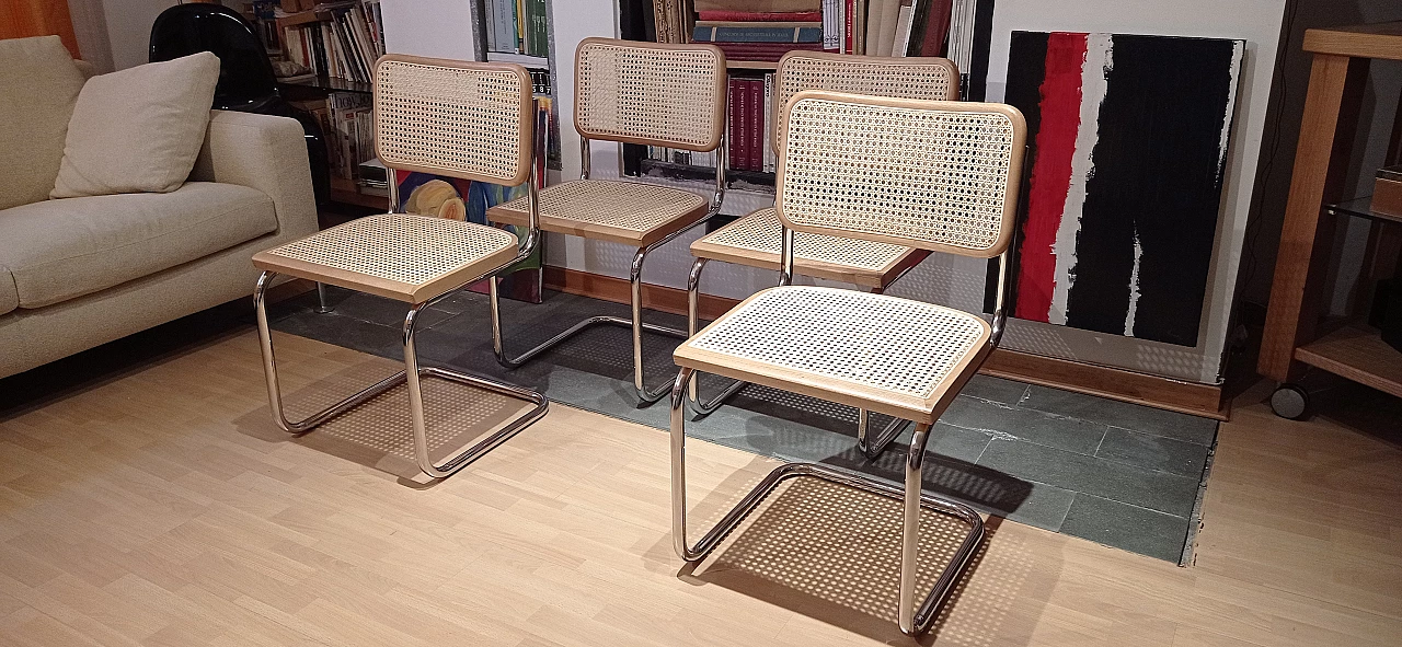4 Cesca chairs by Marcel Breuer for MDF Italia, 1990s 226
