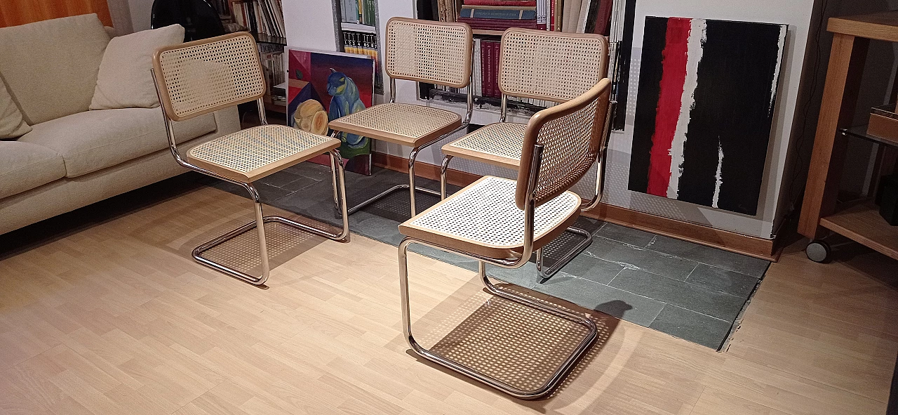 4 Cesca chairs by Marcel Breuer for MDF Italia, 1990s 277
