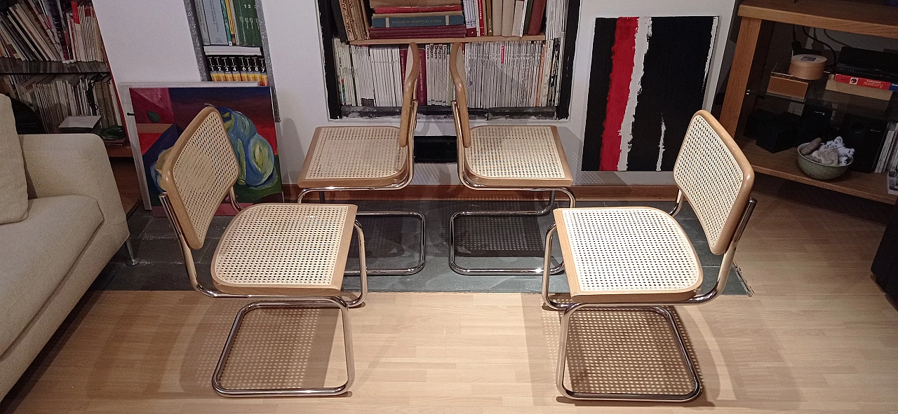 4 Cesca chairs by Marcel Breuer for MDF Italia, 1990s 305