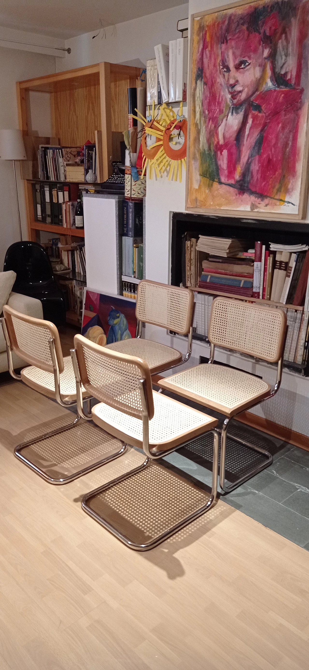 4 Cesca chairs by Marcel Breuer for MDF Italia, 1990s 340