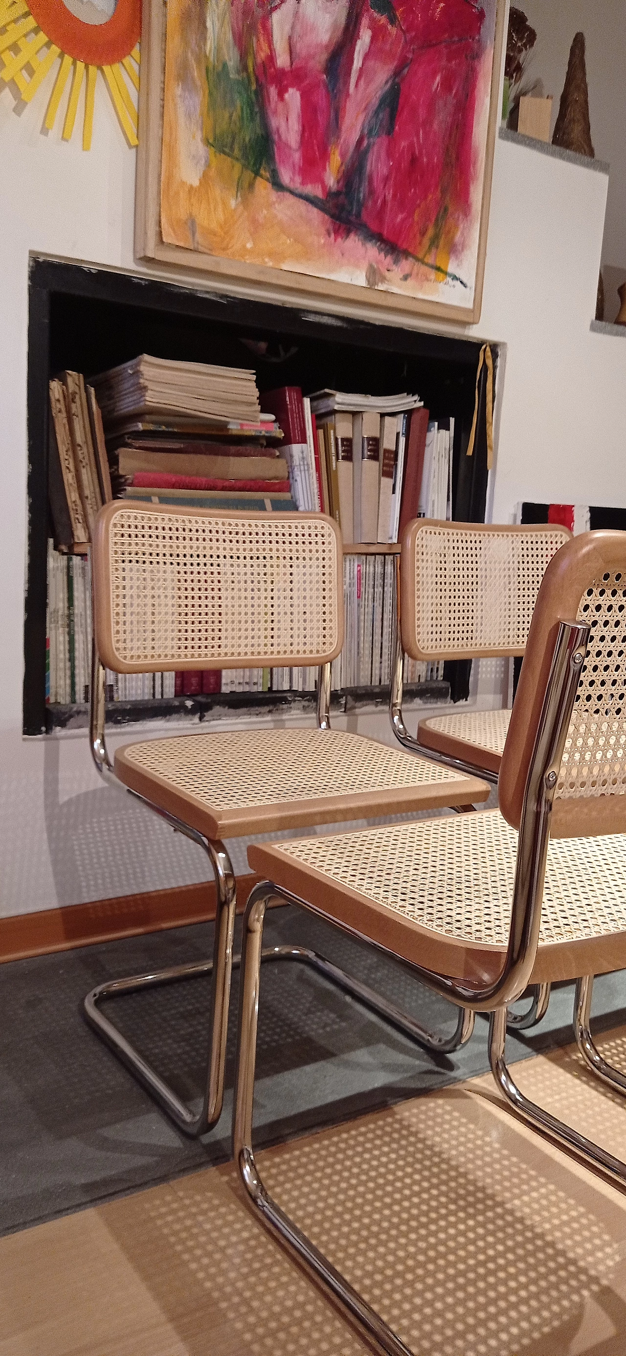 4 Cesca chairs by Marcel Breuer for MDF Italia, 1990s 346