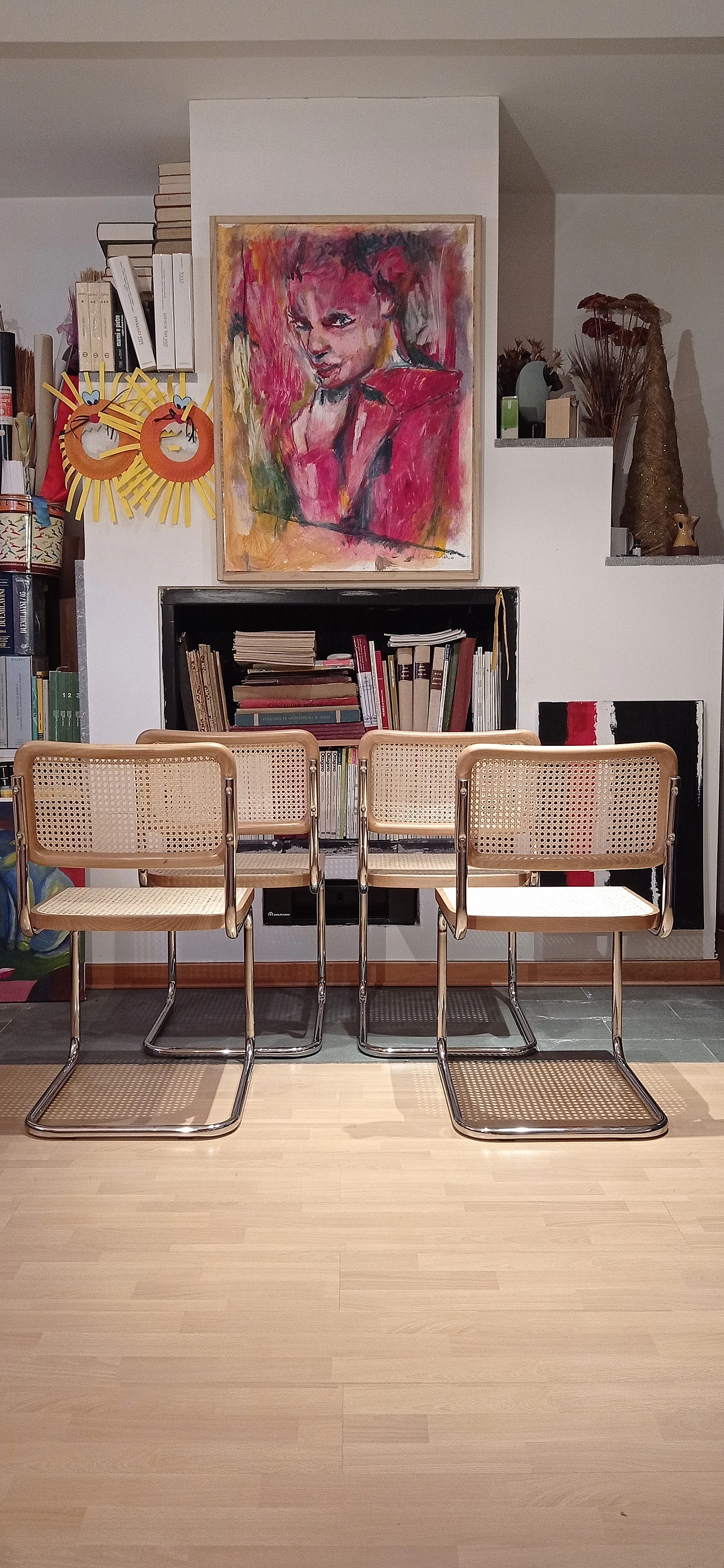 4 Cesca chairs by Marcel Breuer for MDF Italia, 1990s 366