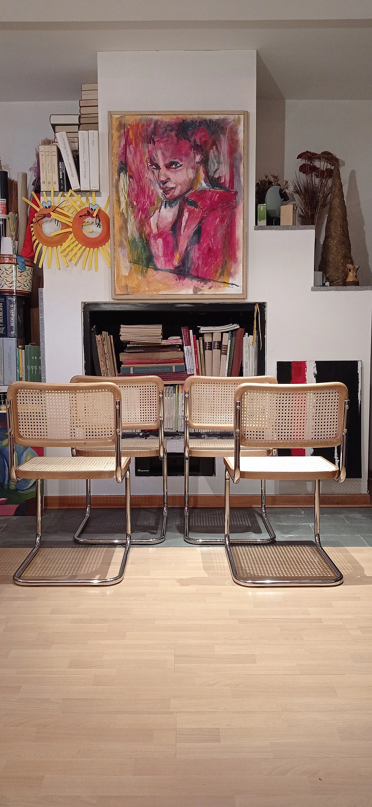 4 Sedie Cesca di Marcel Breuer per MDF Italia, anni '90 366