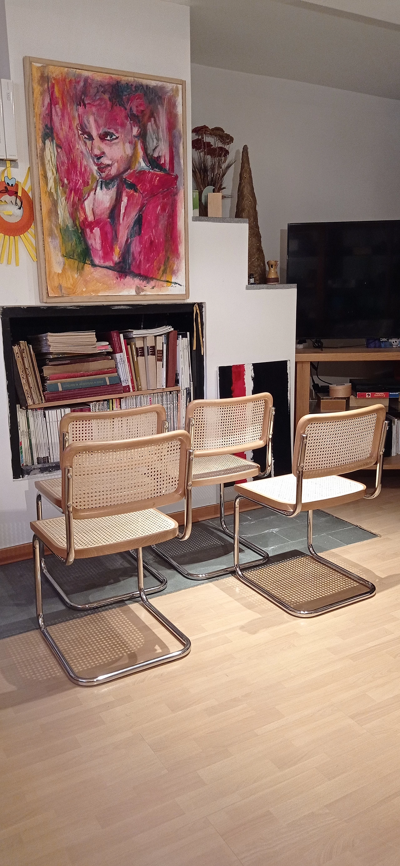4 Cesca chairs by Marcel Breuer for MDF Italia, 1990s 369
