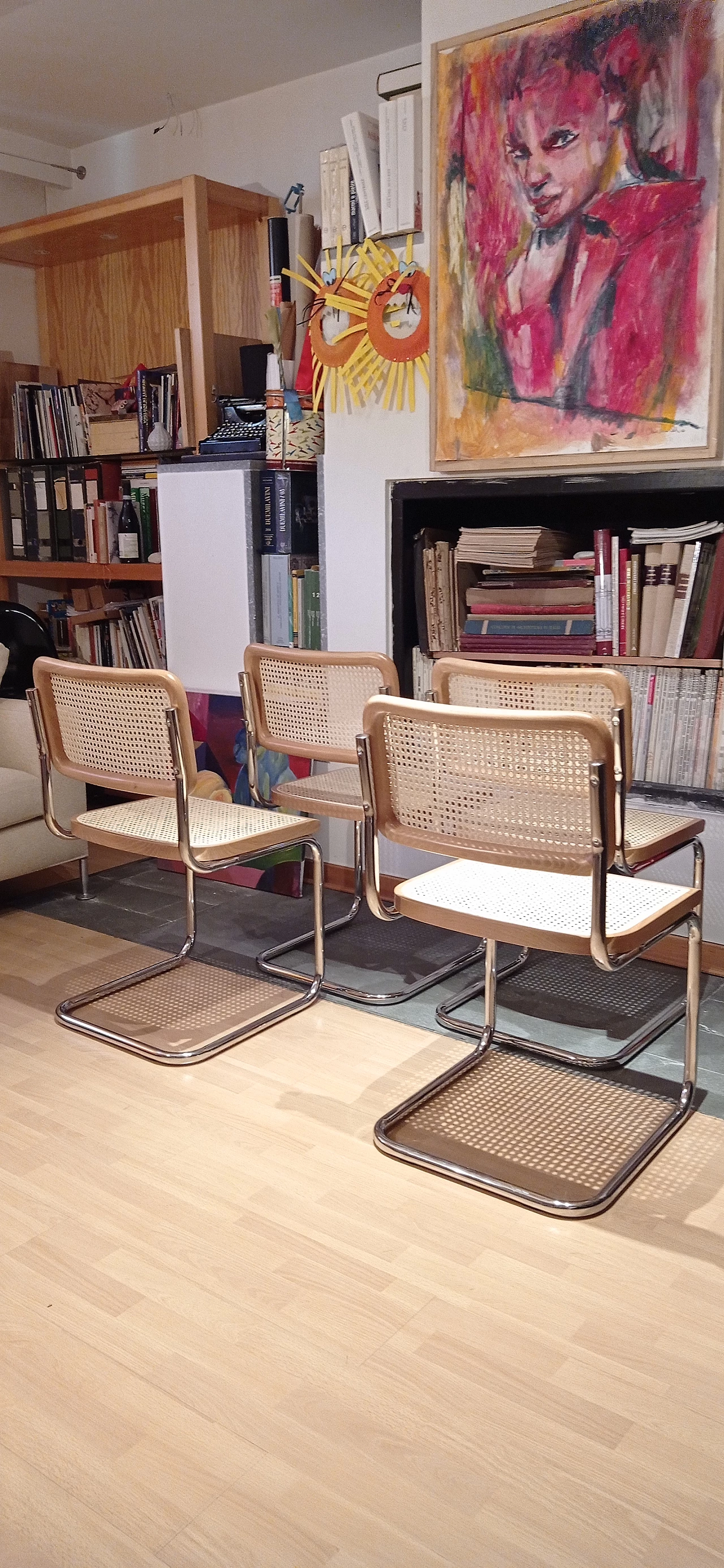 4 Cesca chairs by Marcel Breuer for MDF Italia, 1990s 370