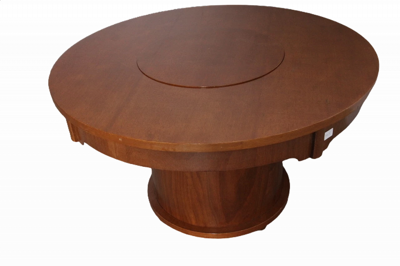 Gervasino walnut coffee table with bottle holder, 1960s 10