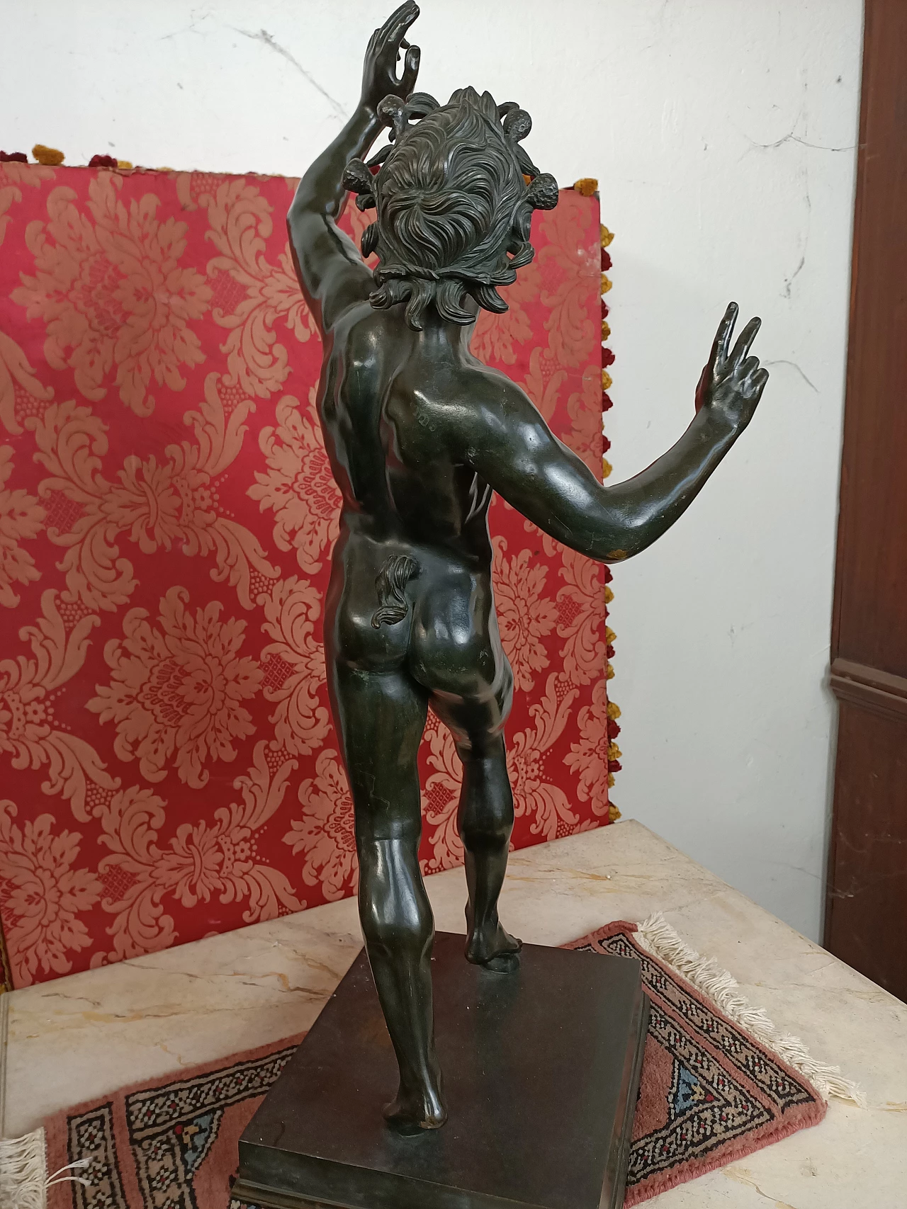 Scultura di satiro in bronzo, seconda metà dell'800 5