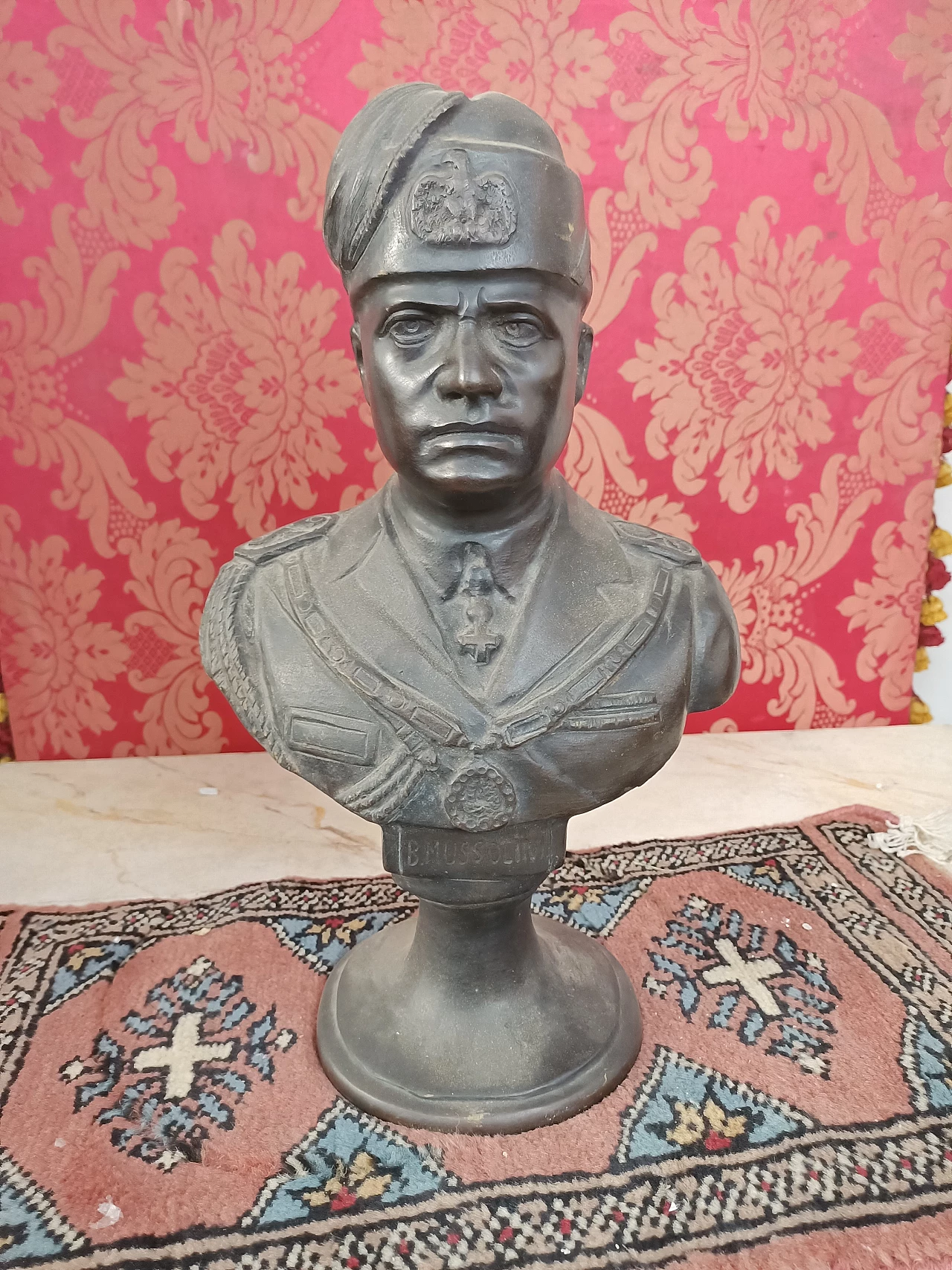 Busto in bronzo di Benito Mussolini, inizio '900 2