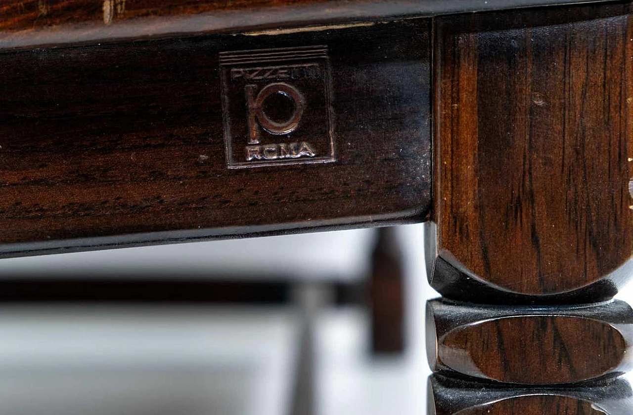 Divano country in noce e tessuto scozzese di Mobili Pizzetti, anni '70 9