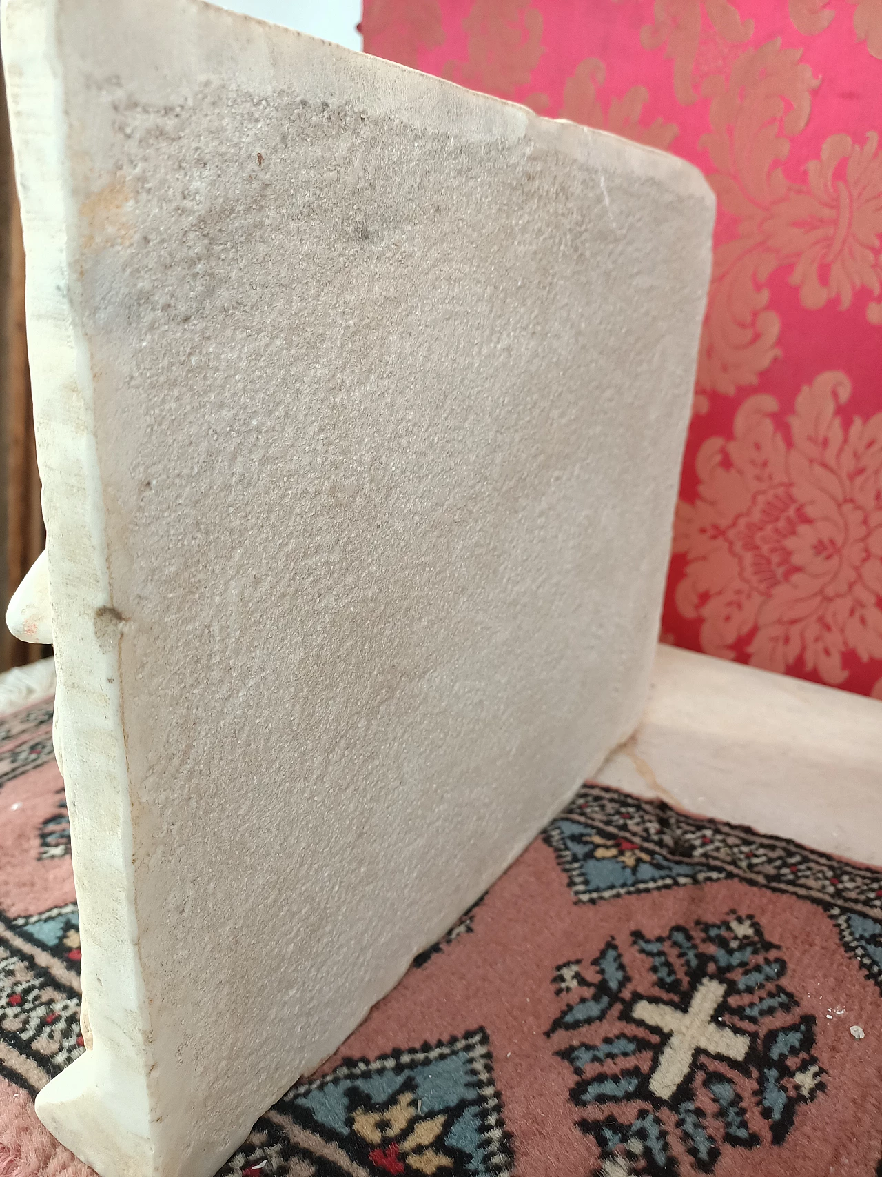 Bassorilievo del Leone di San Marco in marmo Calacatta, fine '800 3