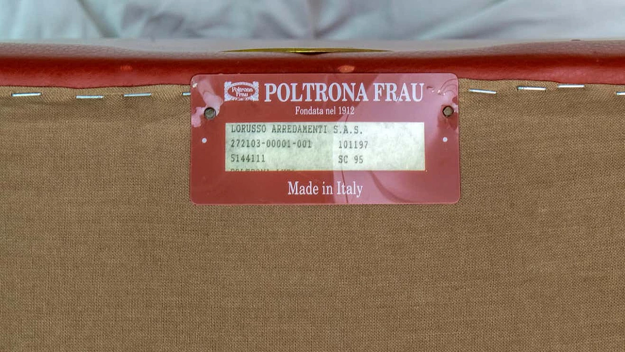 Coppia di poltrone Lyra di Renzo Frau per Poltrona Frau, anni '80 19