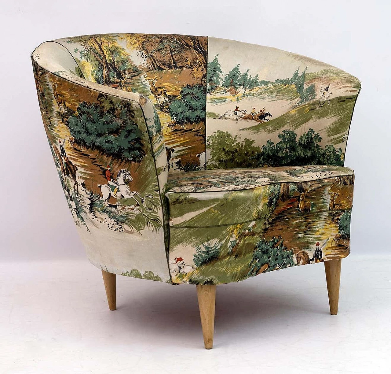 Pair of armchairs in the style of Gio Ponti for Casa e Giardino, 1950s 6