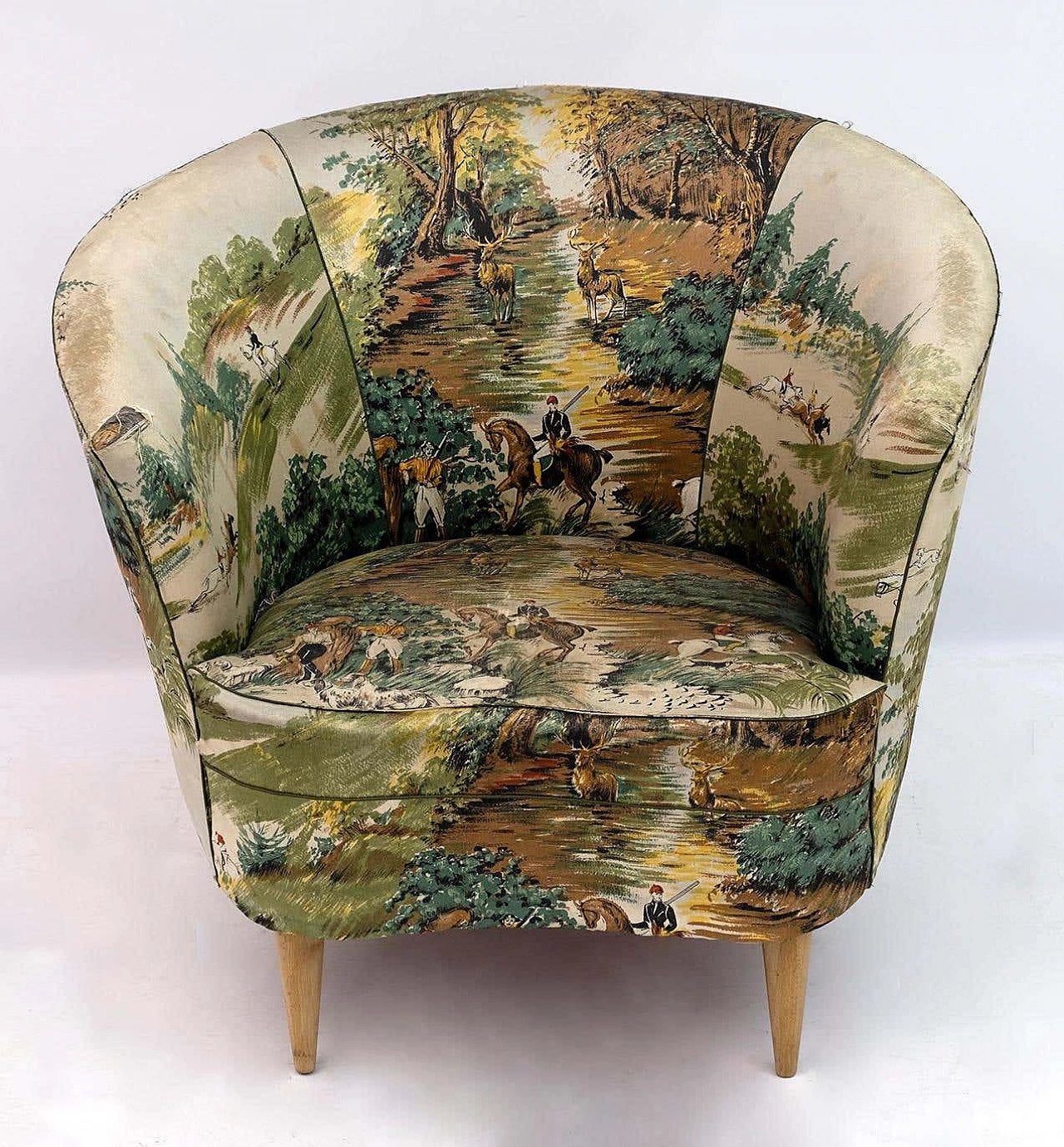 Pair of armchairs in the style of Gio Ponti for Casa e Giardino, 1950s 8