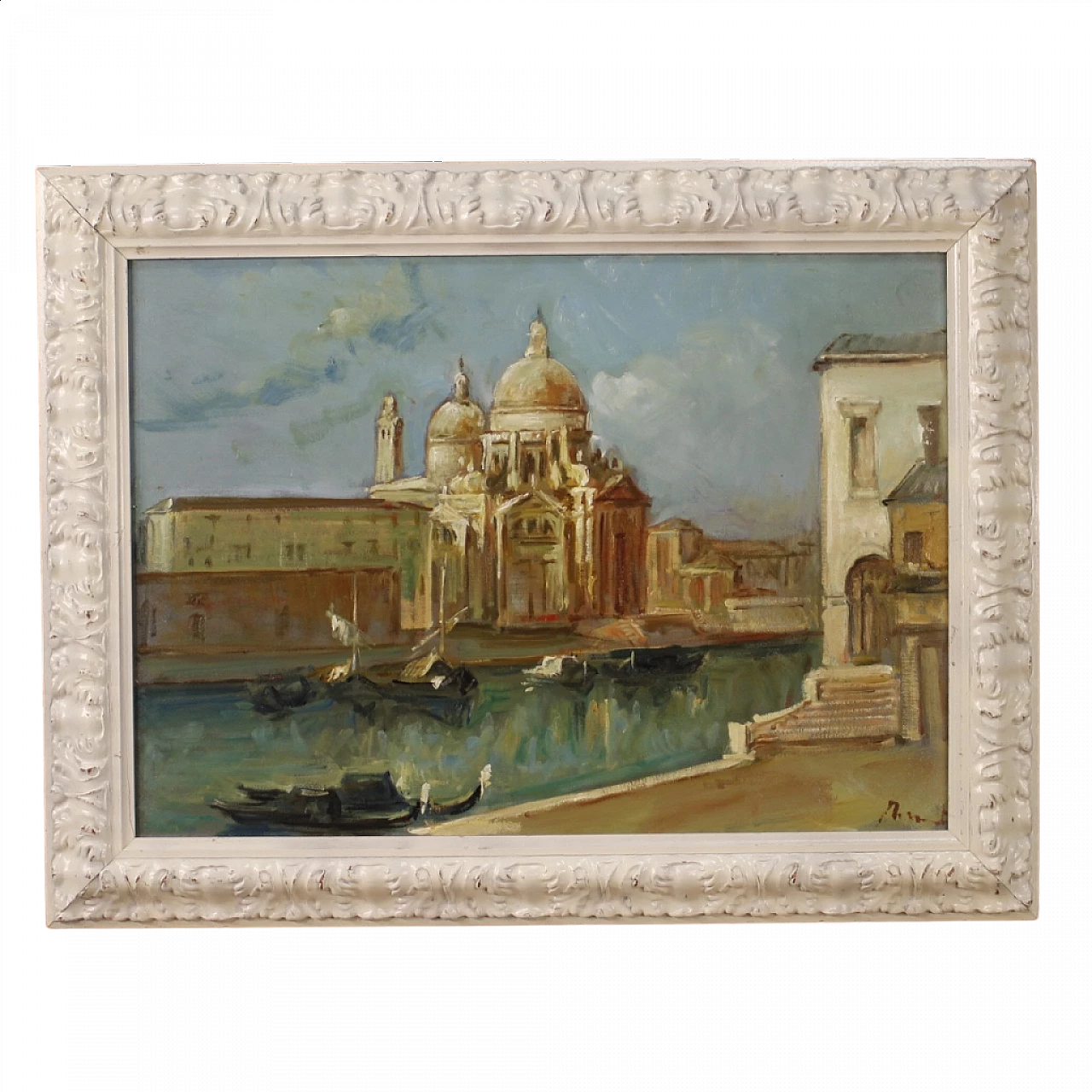 Veduta di Venezia, dipinto a olio su tela 16