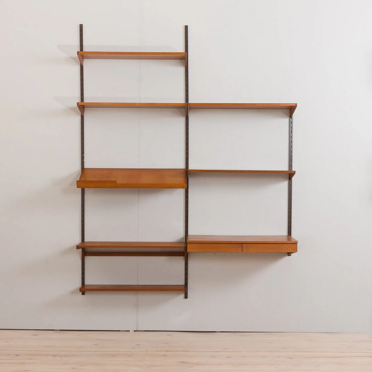 Danish modular teak bookcase by Kai Kristiansen for FM Mobler, 1960s 7