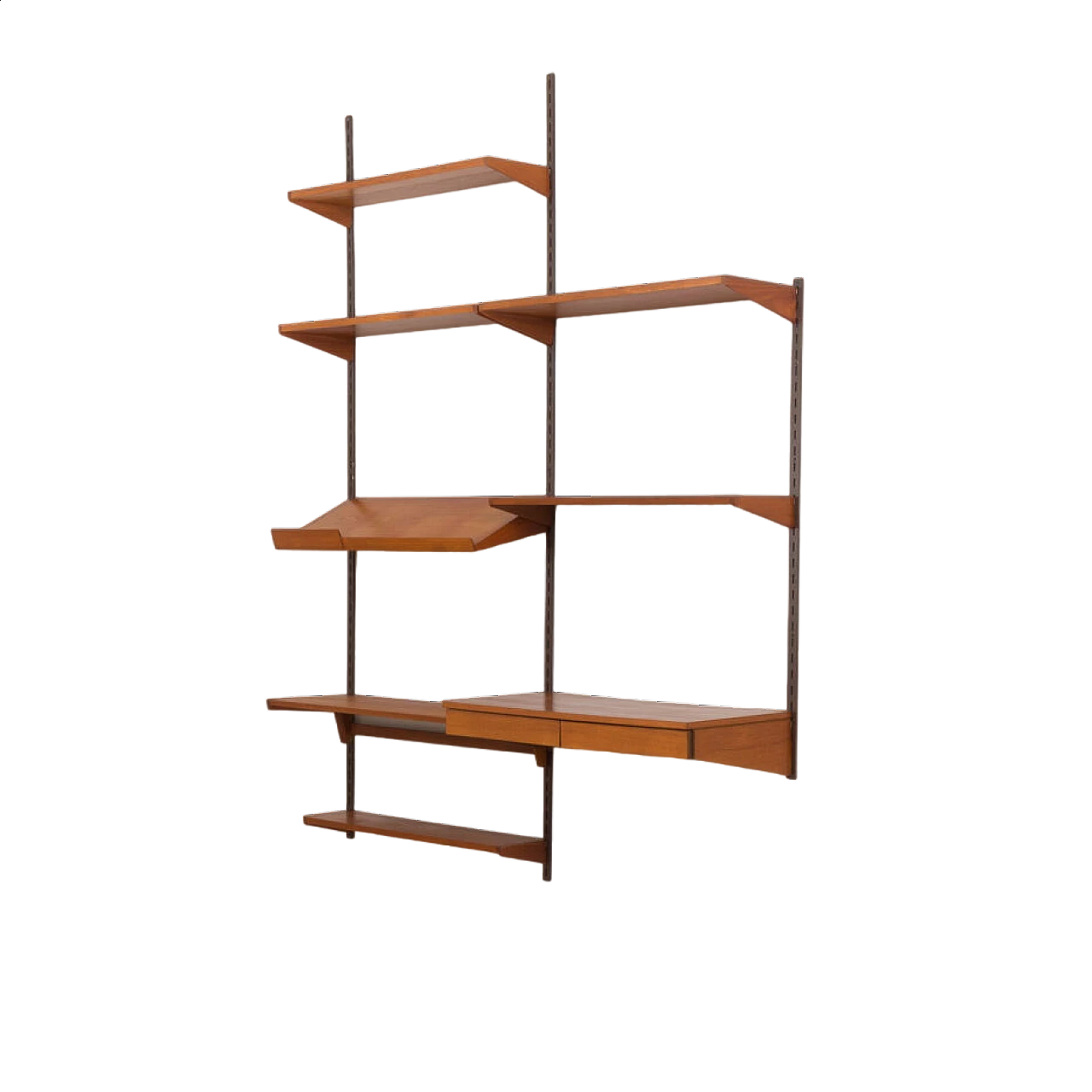 Danish modular teak bookcase by Kai Kristiansen for FM Mobler, 1960s 18