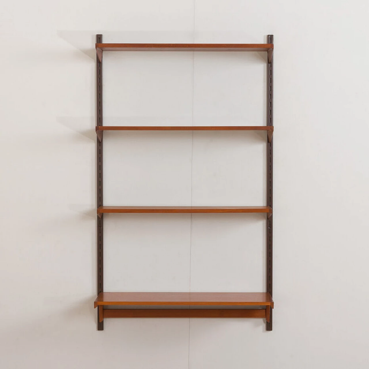 Modular bookcase with teak desk by Kai Kristiansen for FM Mobler, 1960s 4