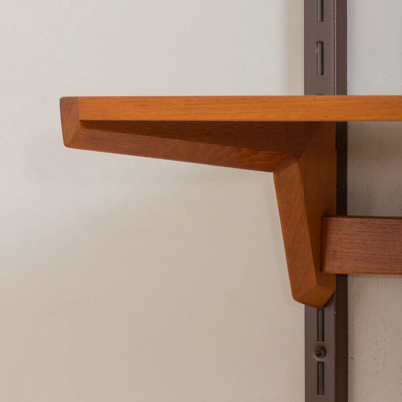 Modular bookcase with teak desk by Kai Kristiansen for FM Mobler, 1960s 10