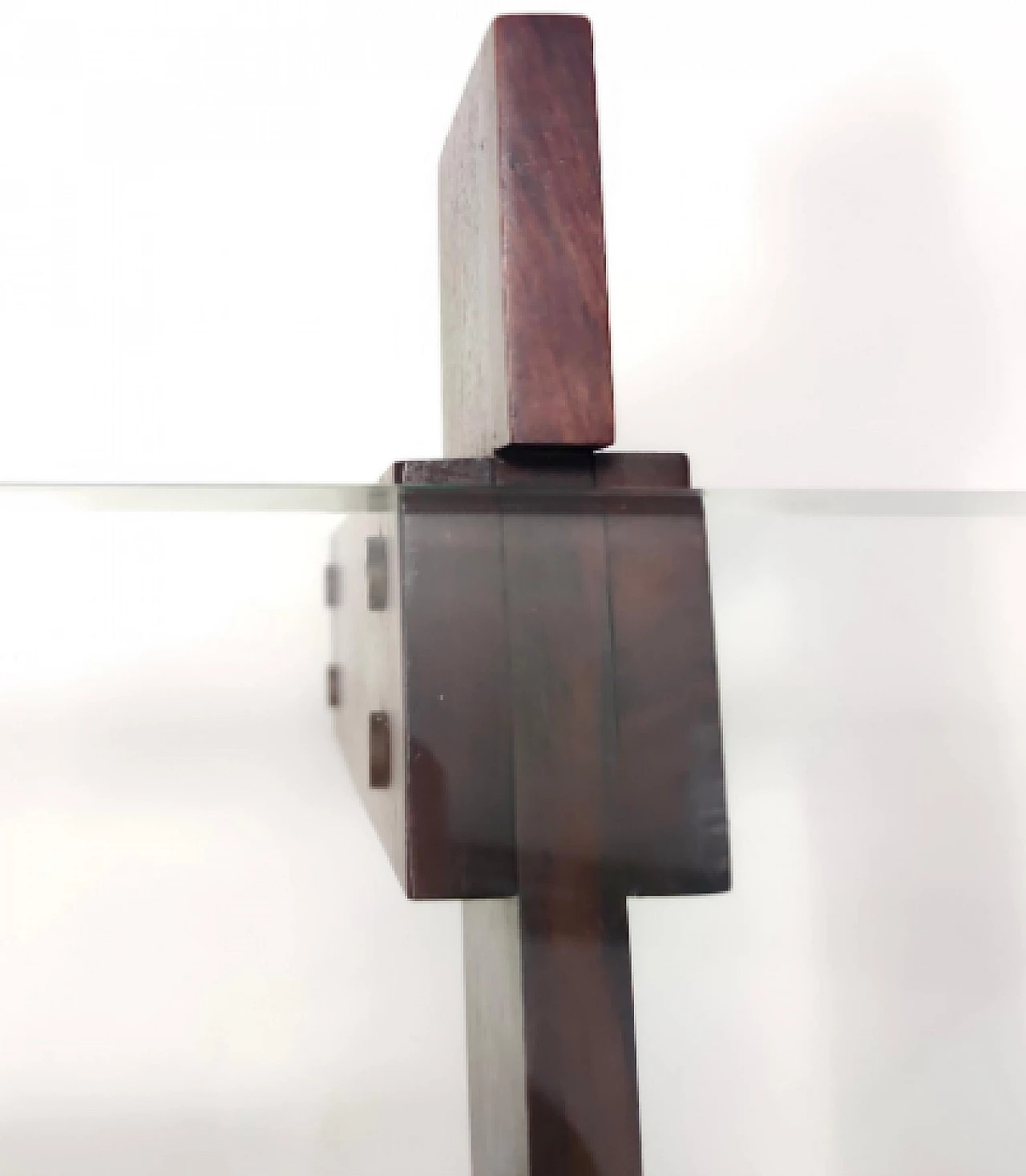 Walnut coffee table with glass top attributed to Ico Parisi, 1950s 14