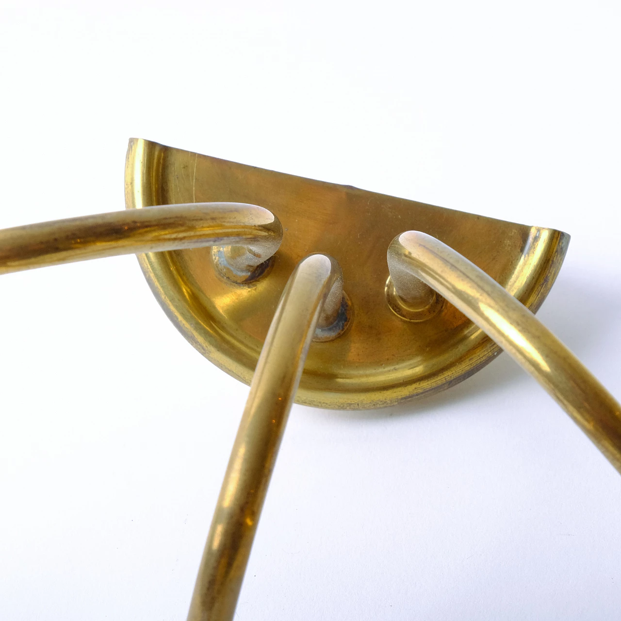 Pair of brass wall sconces, 1950s 8