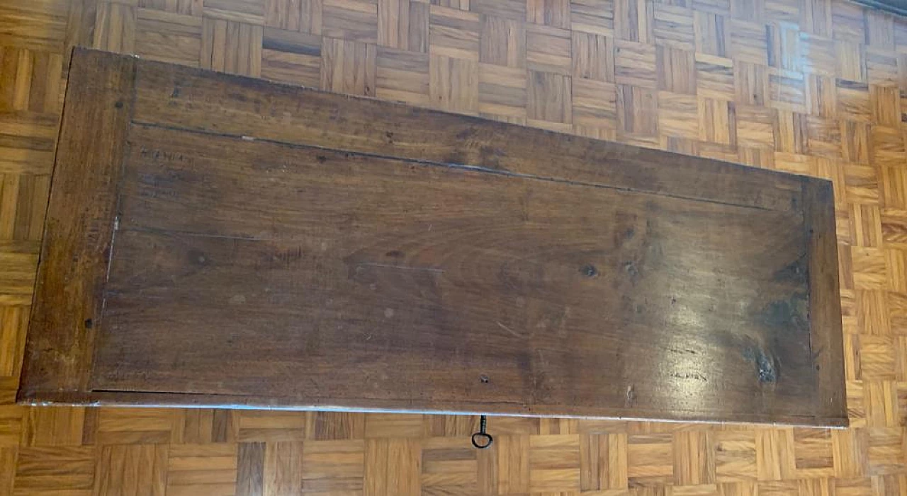 Cassapanca in noce con chiave, '800 7