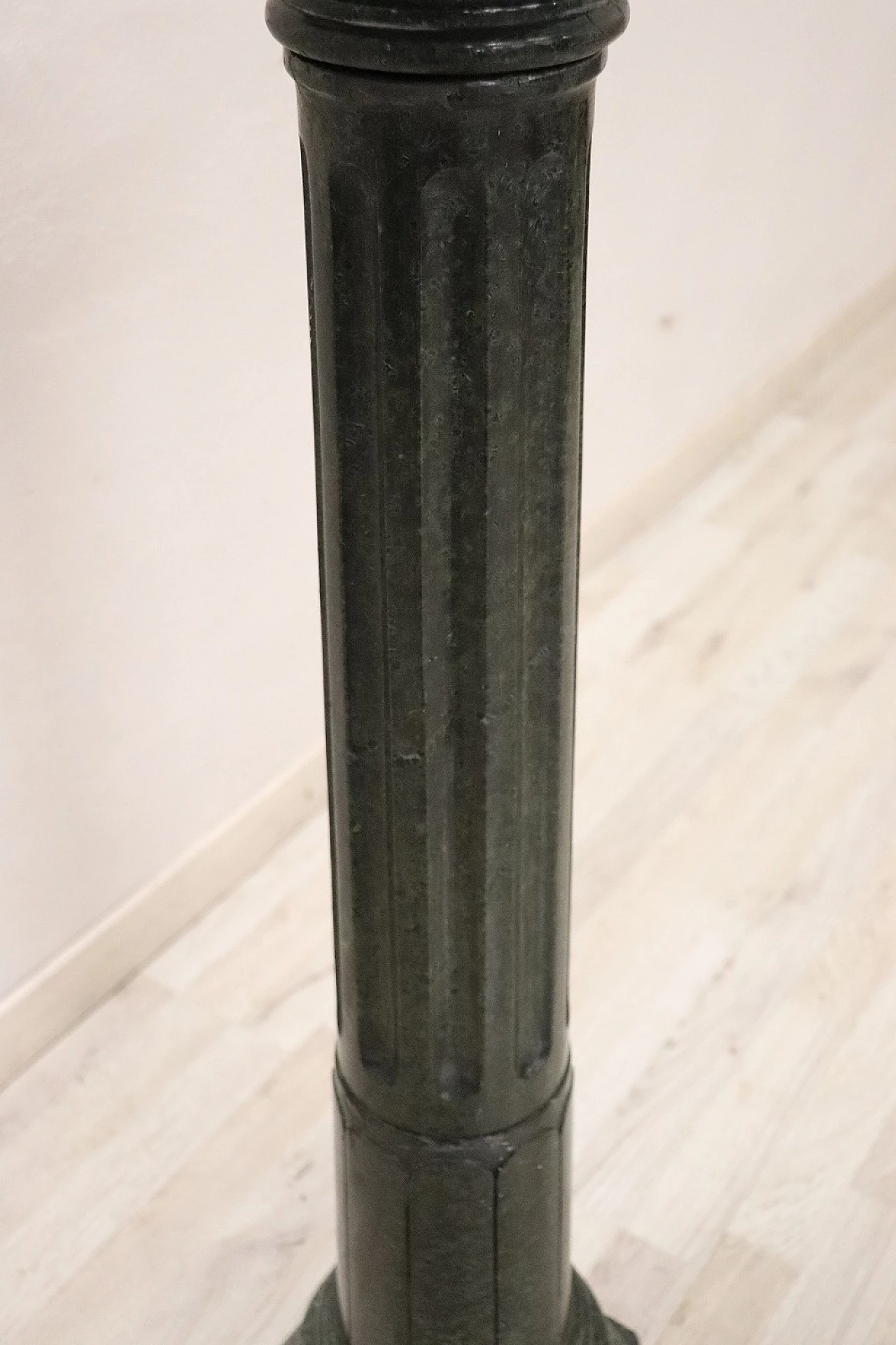 Green Alpine marble column, late 19th century 8