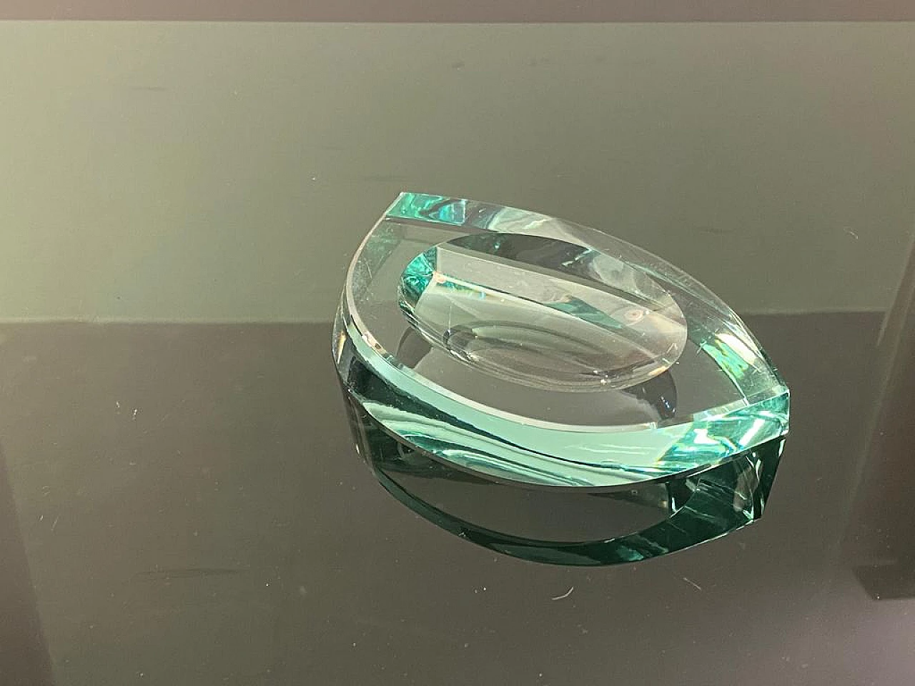Glass ashtray by Fontana Arte, 1950s 1