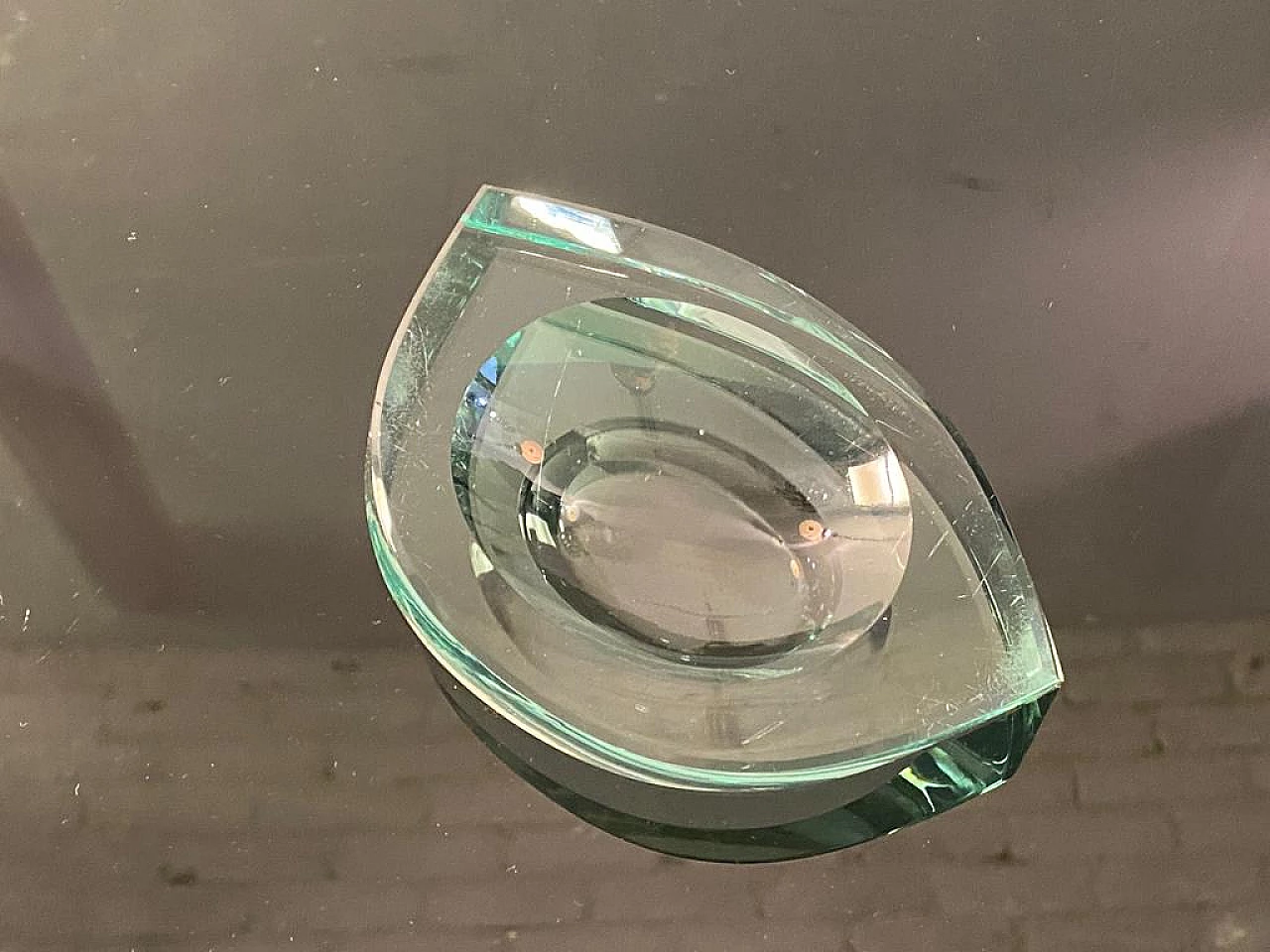 Glass ashtray by Fontana Arte, 1950s 4