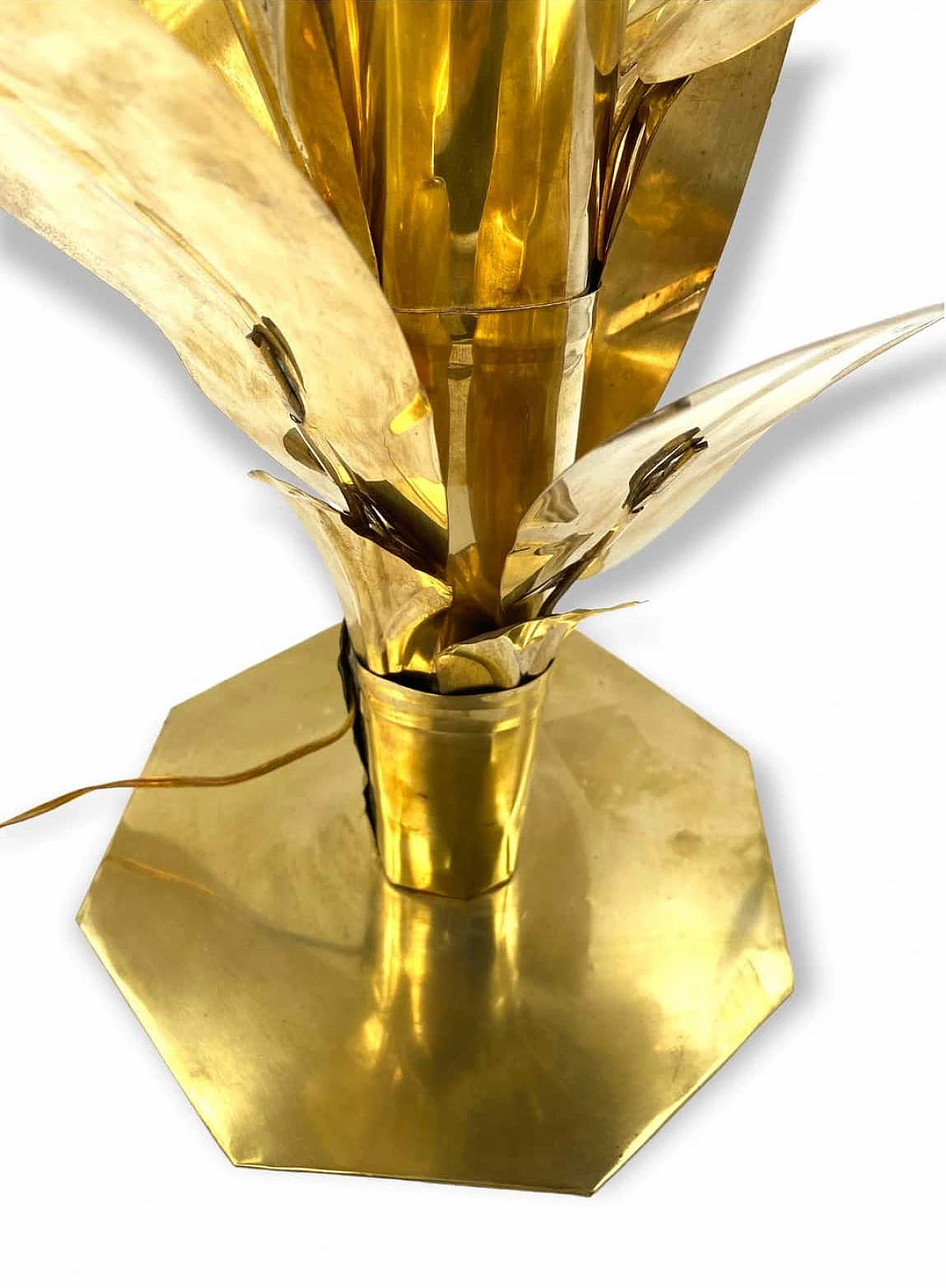Brass palm-shaped table lamp by Bottega Gadda, 1960 22